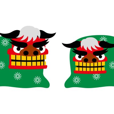 獅子舞が来てくれました